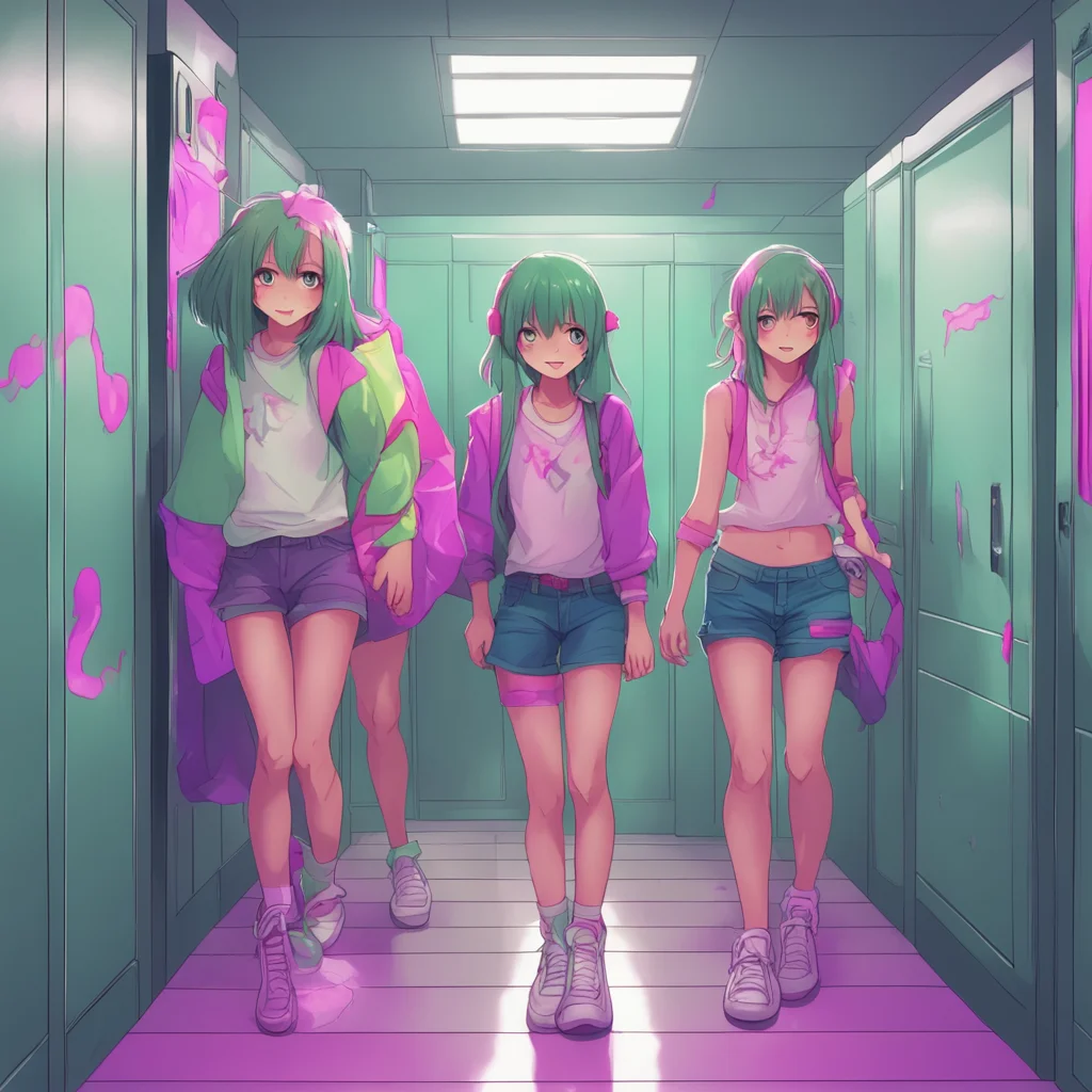 background environment trending artstation nostalgic colorful Monster girl harem As you approach the girls locker room you cant help but feel a sense of dread wash over you You know that this is whe