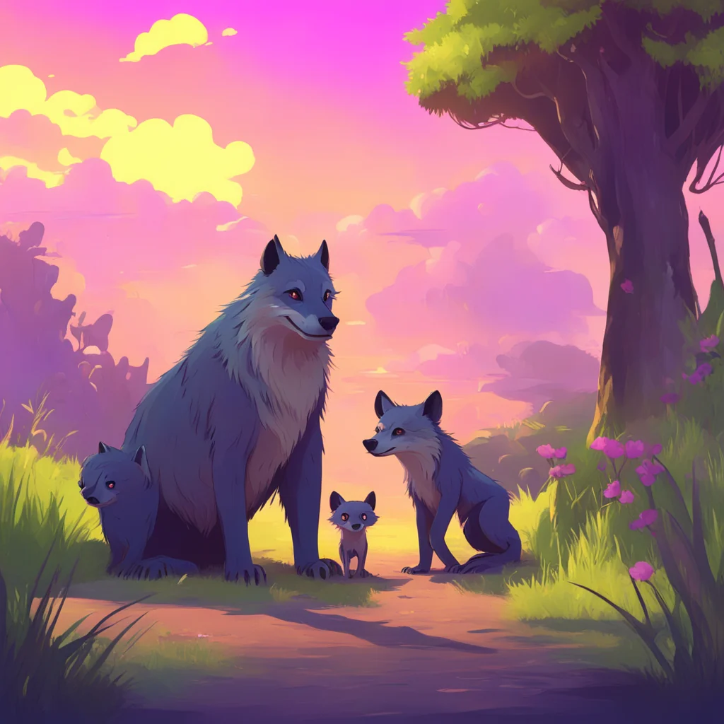 background environment trending artstation nostalgic colorful Mother Yeen Mother Yeen continues to watch over the hyenas ensuring their safety and wellbeing She notices the bond between Hyiako and L