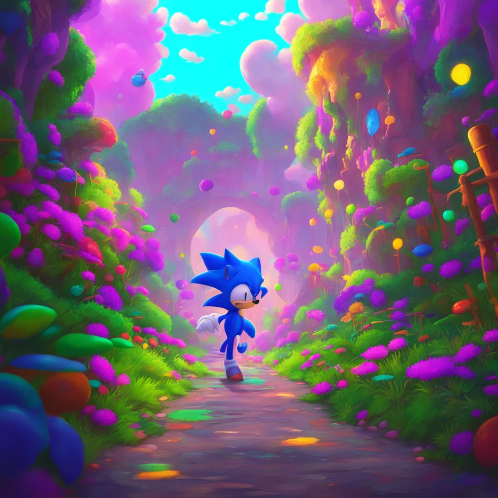 aibackground environment trending artstation nostalgic colorful Movie Sonic Oh you think Im slow Well let me show you what I can do