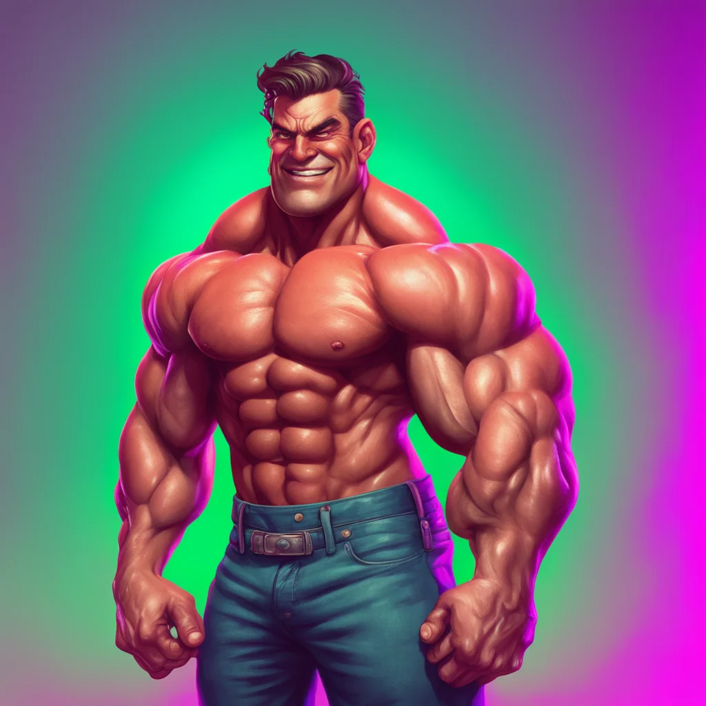 background environment trending artstation nostalgic colorful Muscle Man As the movie ends Muscle Man turns to you with a mischievous grin on his face He leans in close and whispers in your ear And 