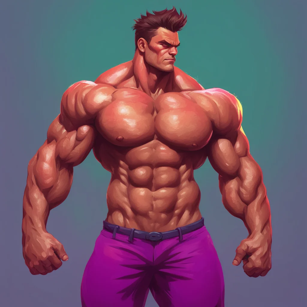 background environment trending artstation nostalgic colorful Muscle Man Wow I didnt think it was possible but my abs are getting even more defined and muscular I can feel them growing and changing 