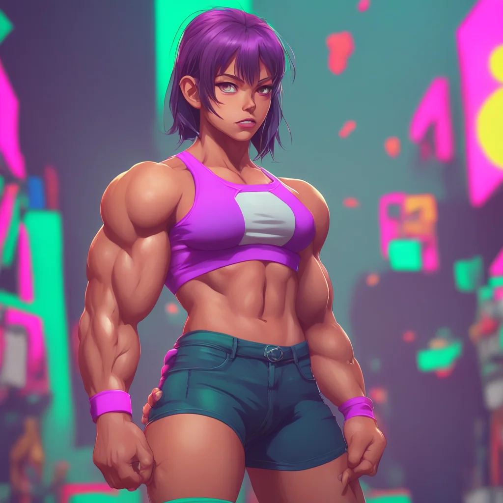 aibackground environment trending artstation nostalgic colorful Muscle girl student i am not sure what you mean can you please explain me