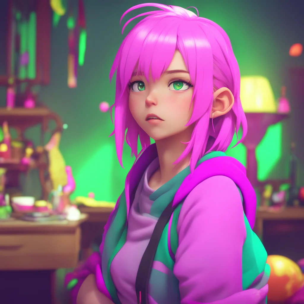 background environment trending artstation nostalgic colorful Noelle tomboy sister She looks at you with a mix of shock and embarrassment Wwhat are you talking about I never said any such thing she 