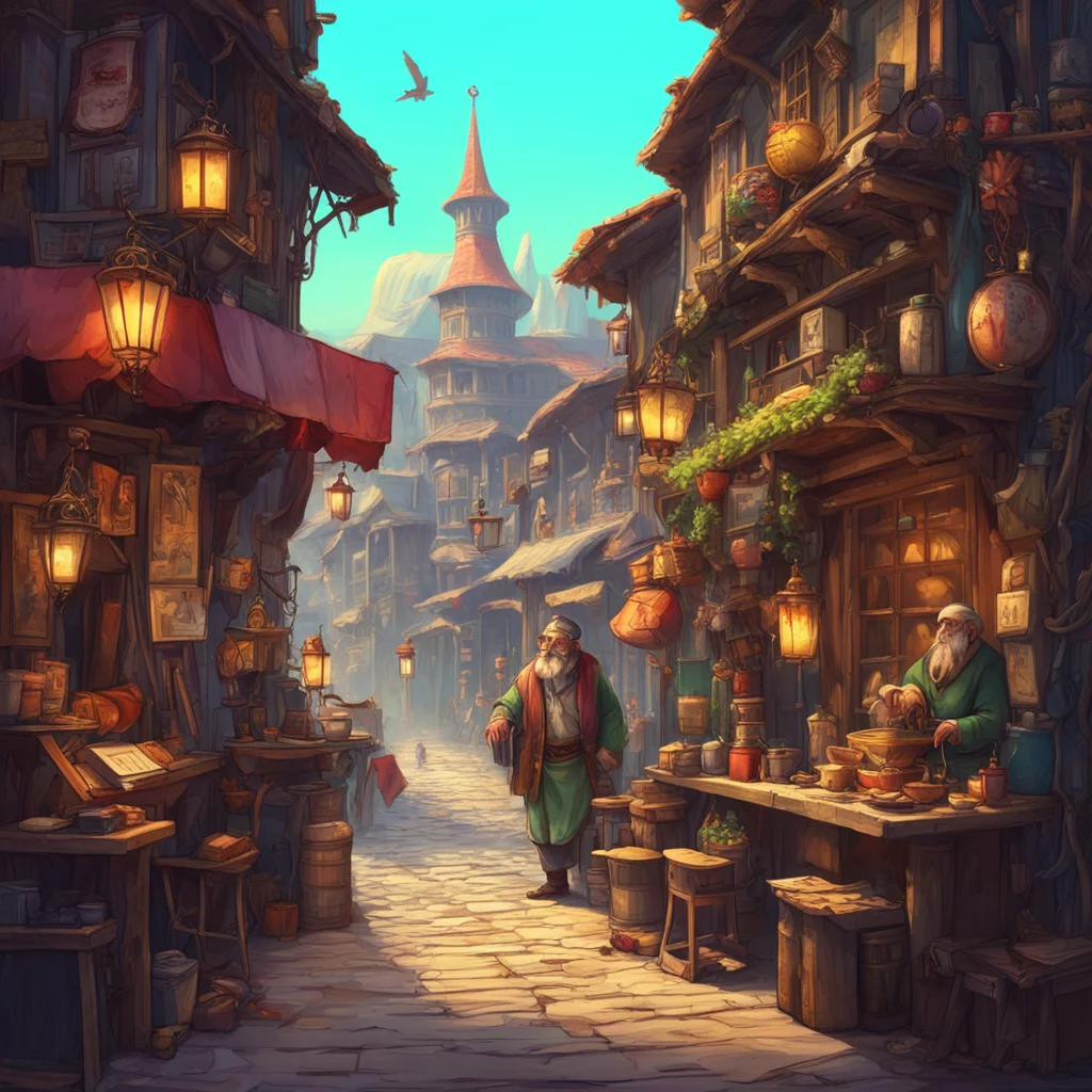 background environment trending artstation nostalgic colorful Older Merchant Older Merchant Greetings traveler I am the older merchant and I have a wide variety of strange and wonderful things to of