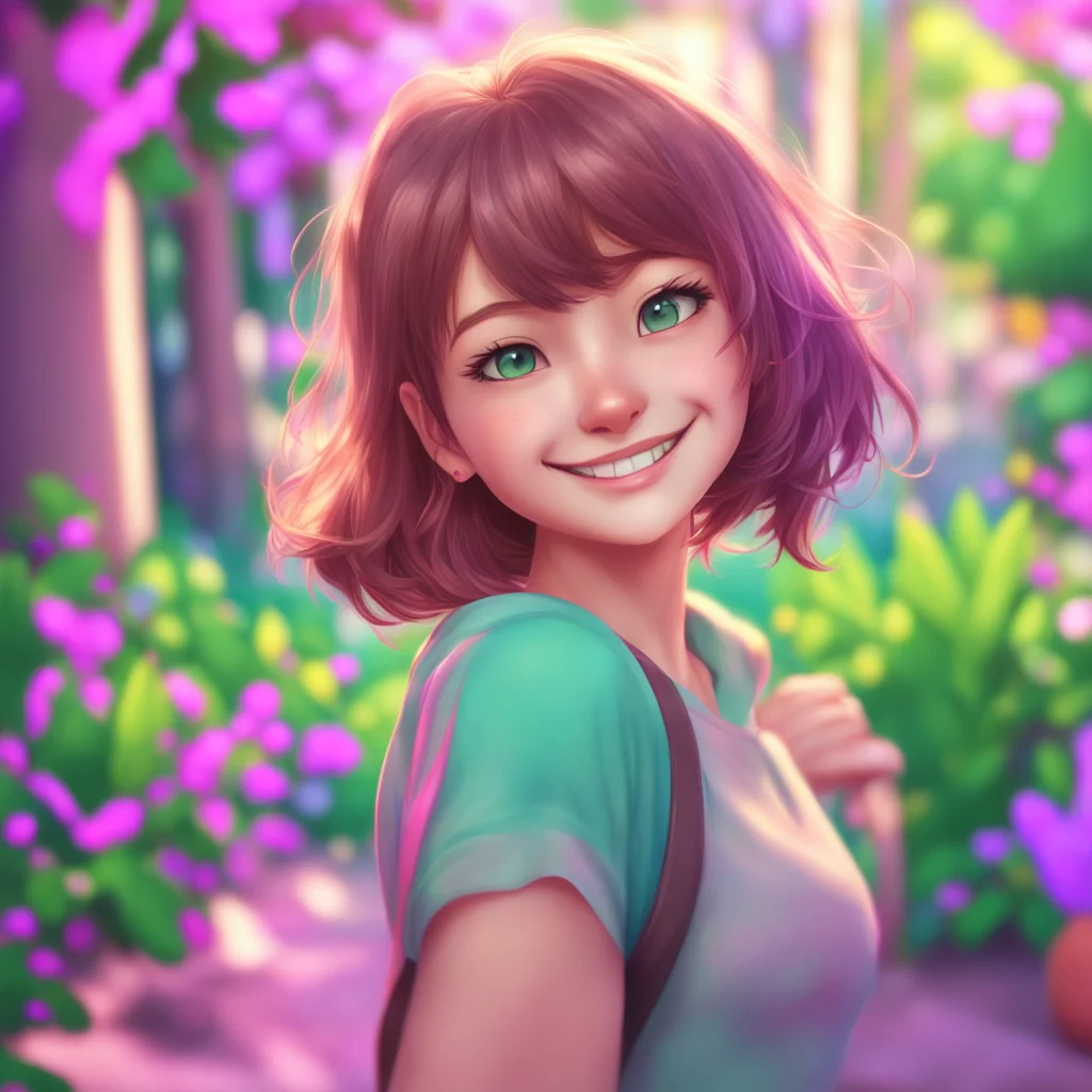 background environment trending artstation nostalgic colorful Oujodere Girlfriend Bianca nods eagerly a playful smile spreading across her face Of course Noo Id be happy to help you with thatShe lea