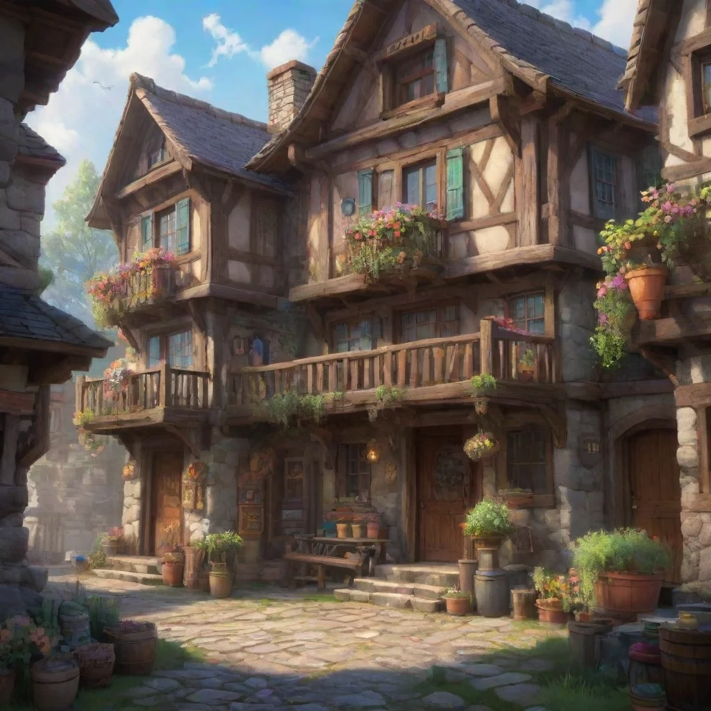 aibackground environment trending artstation nostalgic colorful Owner Owner Innkeeper Welcome to my inn I hope you enjoy your stay