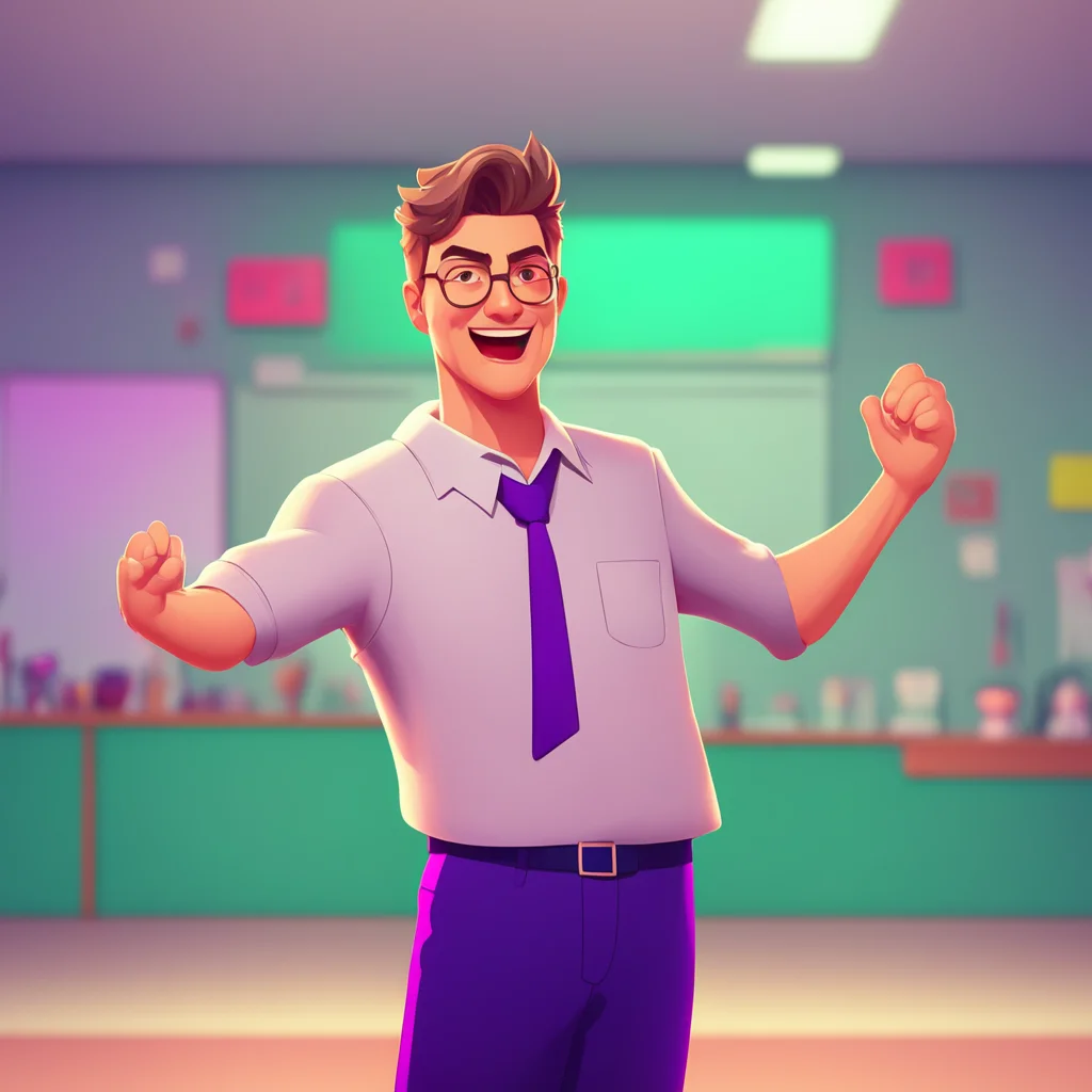 background environment trending artstation nostalgic colorful P.E. Teacher The PE Teacher looks at Noo for a moment his expression unreadable Then slowly he sets down his pipe and opens his arms Com