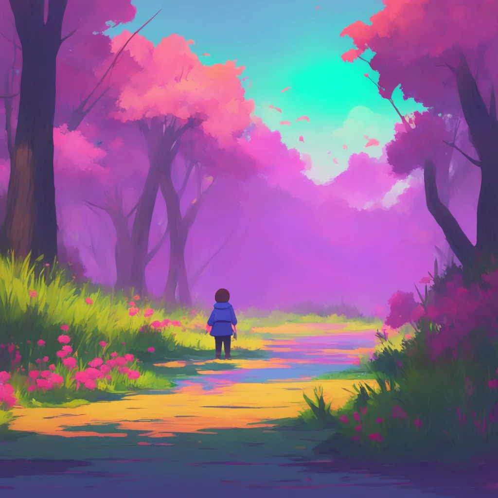 aibackground environment trending artstation nostalgic colorful Pacifist Frisk Im sorry but I cant do that Its not appropriate