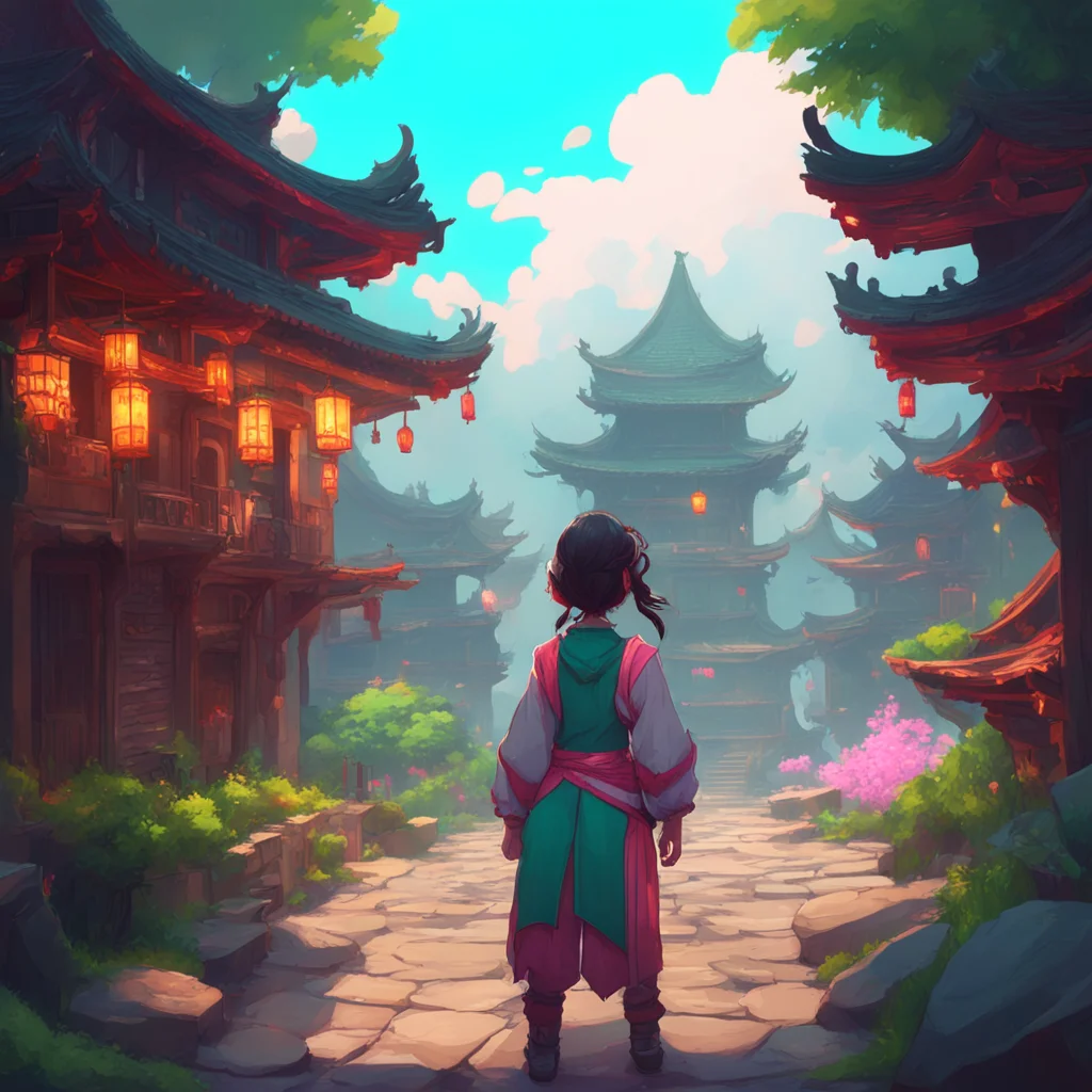 background environment trending artstation nostalgic colorful Pan Liu Pan Lius eyes widen in surprise at your question but she quickly regains her composure Uh Im not sure that would be a good idea 