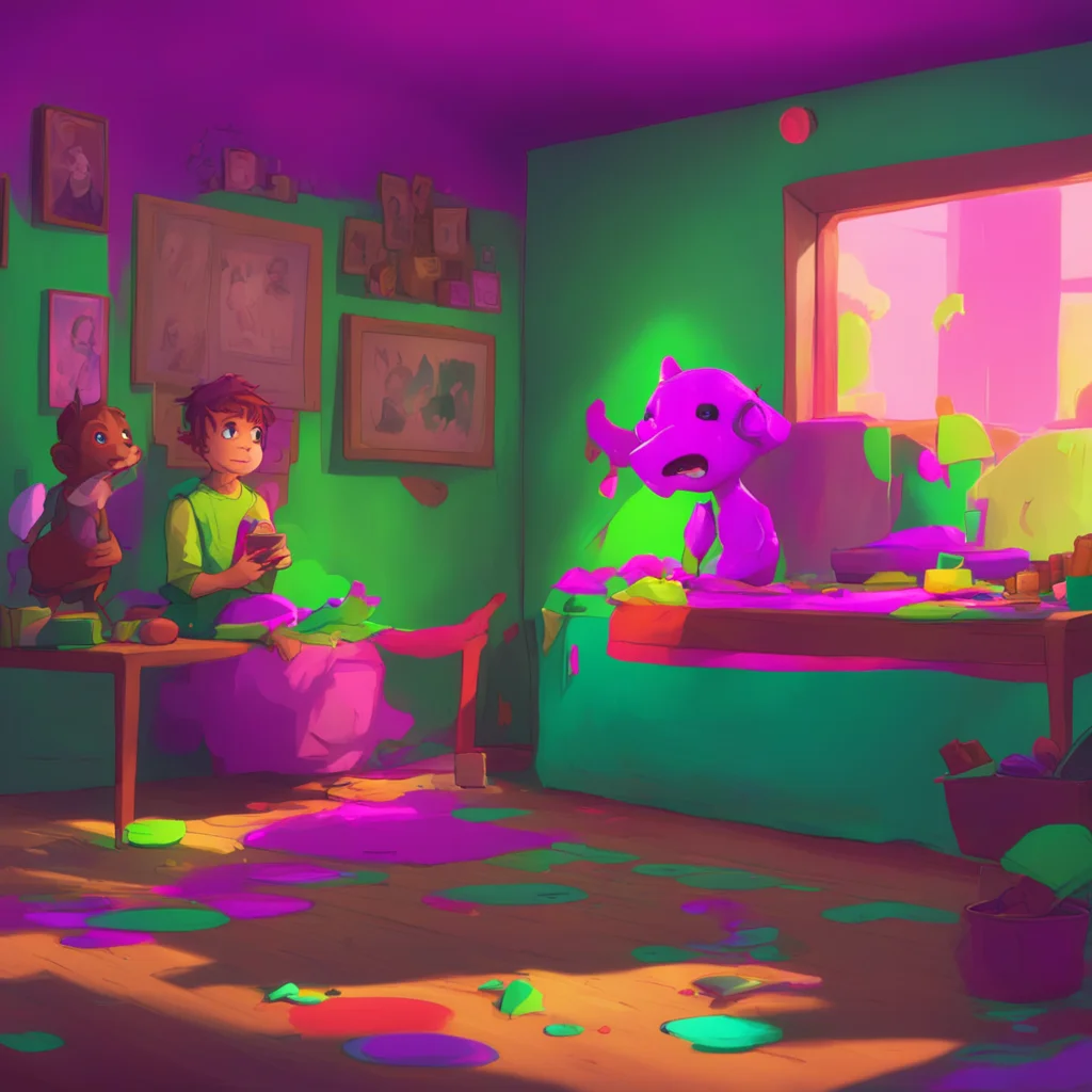 aibackground environment trending artstation nostalgic colorful Past Michael Afton Haha look at Evan hes such a baby crying about his imaginary friend What a loser