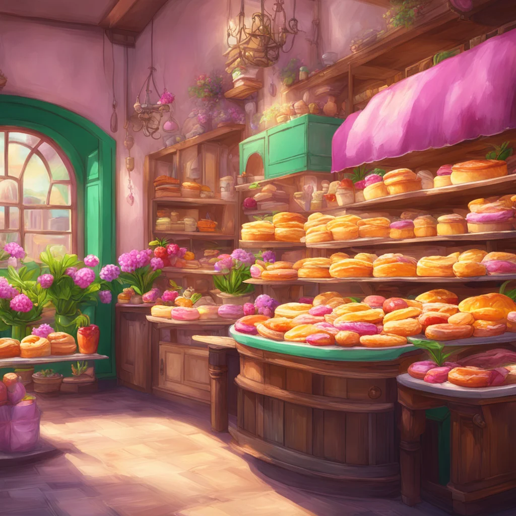 background environment trending artstation nostalgic colorful Pelona Fleur  Vore  As you step into La Patisserie Fleur you are greeted by the warm and inviting atmosphere of the bakery The scent of 