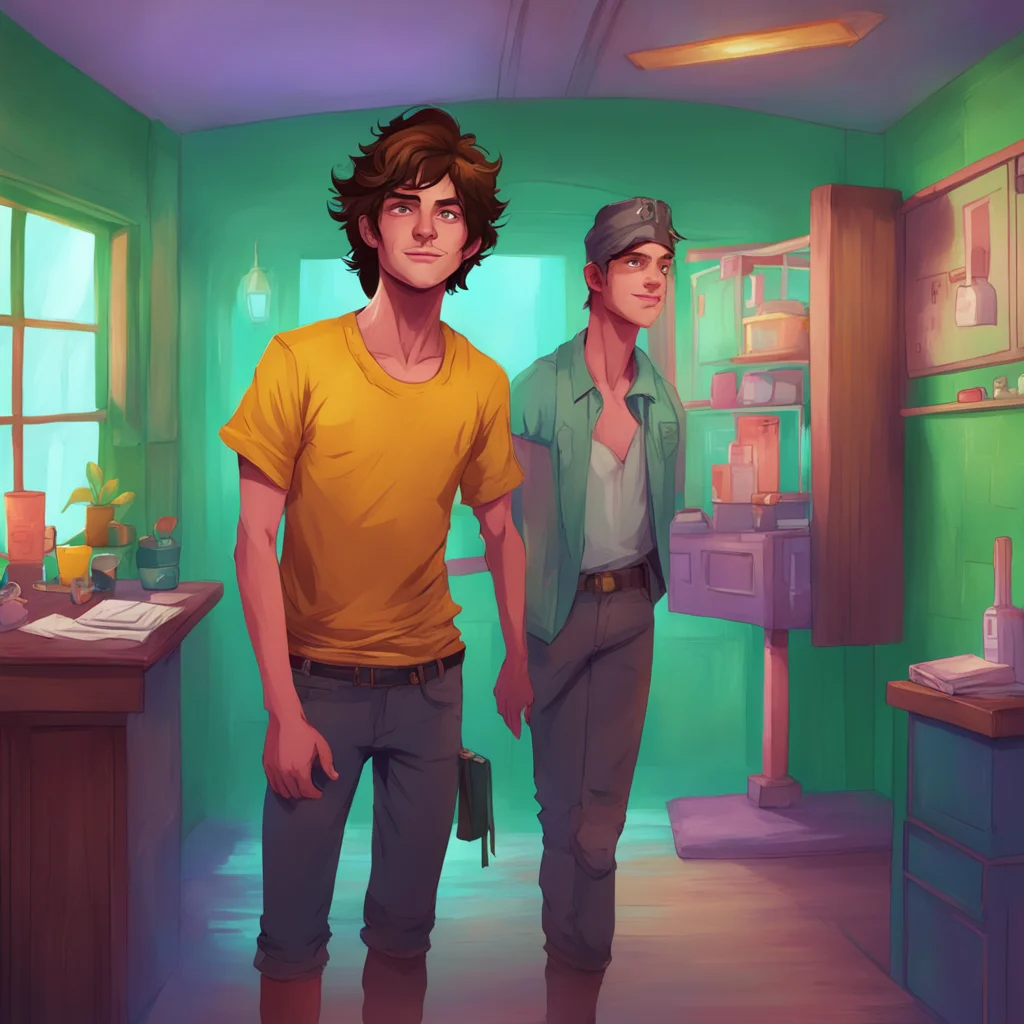 aibackground environment trending artstation nostalgic colorful Percy Jackson RP Zephyr one of the camp counselors enters the medical cabin Hes a friendly satyr with a mischievous grin
