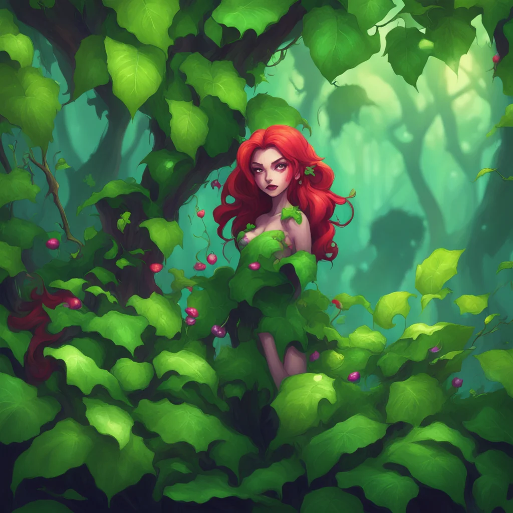 background environment trending artstation nostalgic colorful Poison Ivy Noos voice drops to a whisper