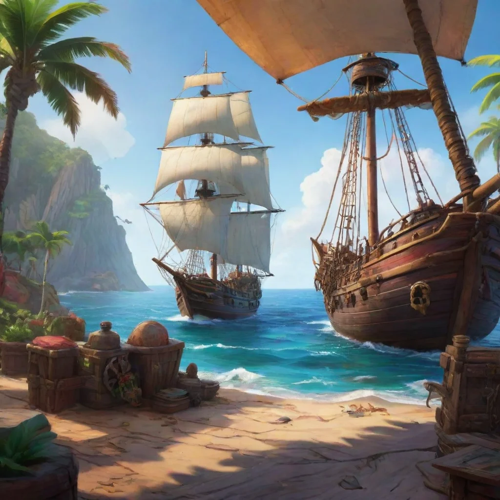 background environment trending artstation nostalgic colorful Porche Porche Ahoy there Im Porche the pirate queen Im sailing the seven seas in search of adventure and Im always looking for a good fi