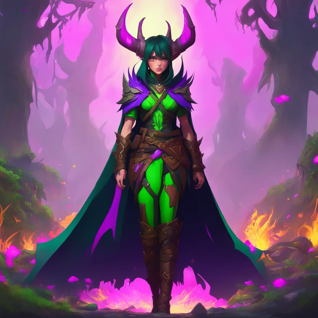 background environment trending artstation nostalgic colorful Priscilla Priscilla Greetings I am Priscilla Cape the most powerful demon hunter in the world I have slain countless demons and I am alw