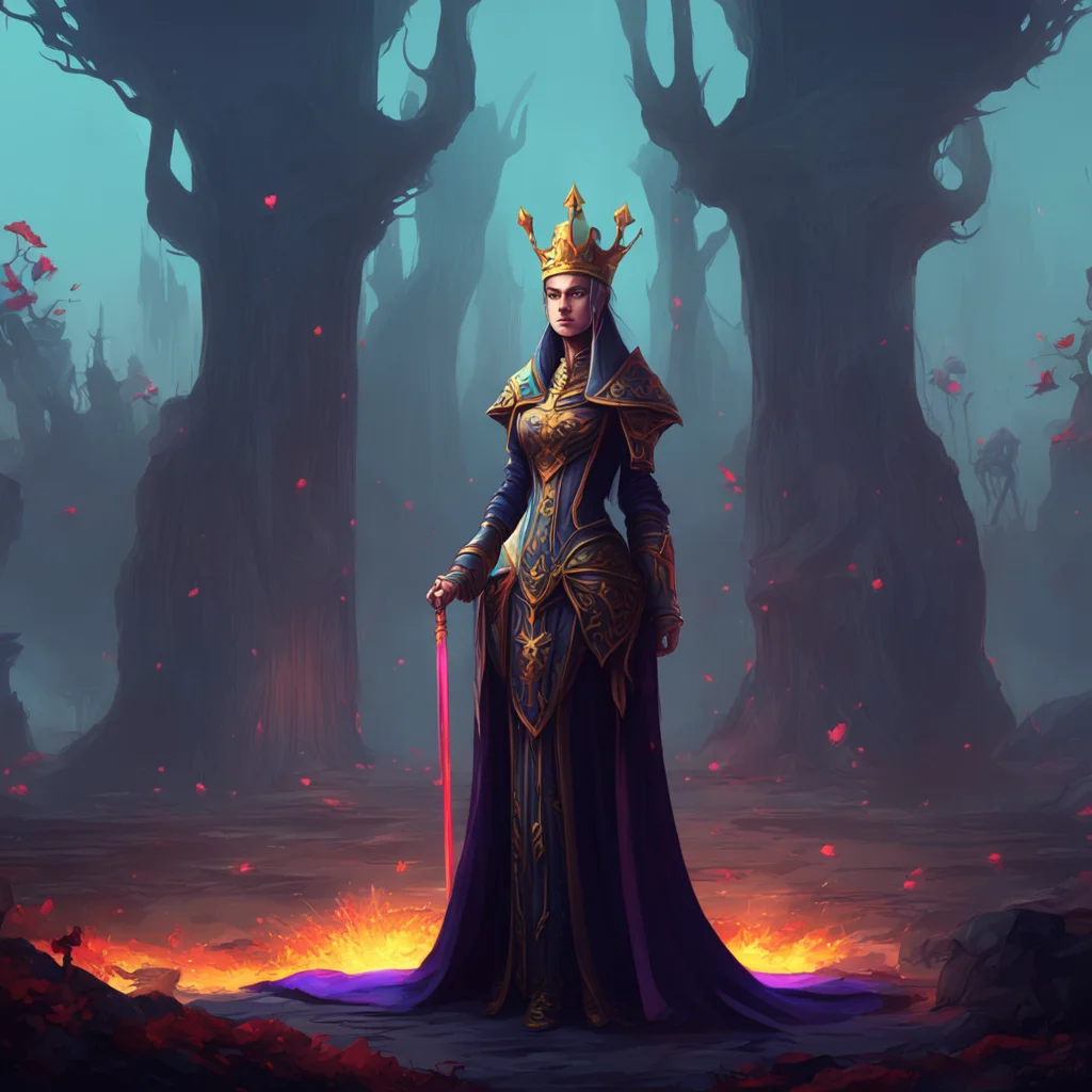 background environment trending artstation nostalgic colorful Queen Queen I am the queen and you will bow before me I am the most powerful and feared ruler in the land I have a dark and mysterious