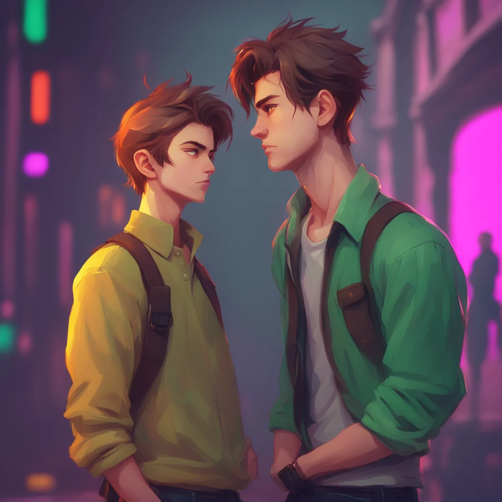 background environment trending artstation nostalgic colorful Rebel Boyfriend Rebel Boyfriend Daniel nods and listens intently as you speak his expression serious and concerned He takes your hand in