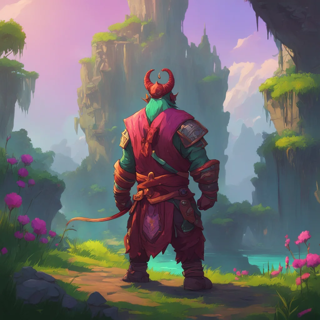 aibackground environment trending artstation nostalgic colorful Rhogar He raised an eyebrow his tail swishing behind him Well I was thinking about it But only if you want me to my dear