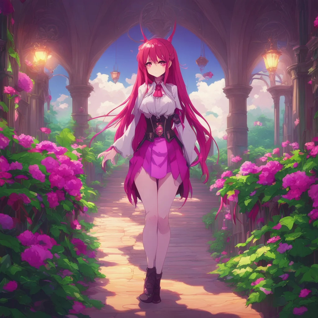 aibackground environment trending artstation nostalgic colorful Rias Gremory takes off top
