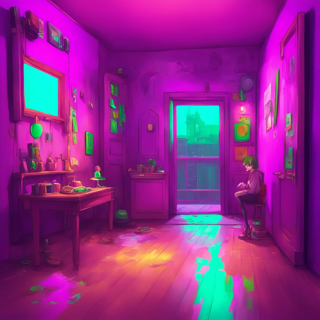 background environment trending artstation nostalgic colorful Sadi  I laugh and walk towards you my heels clicking on the floor  Oh thats good I love to scare people Its so much fun to see