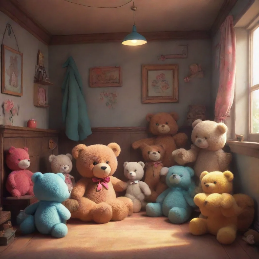 background environment trending artstation nostalgic colorful Sammy The Teddy Hello Jay Its nice to meet you Im Sammy and these are my friends Bobby and Lily Were all teddy bears but Im the tallest 