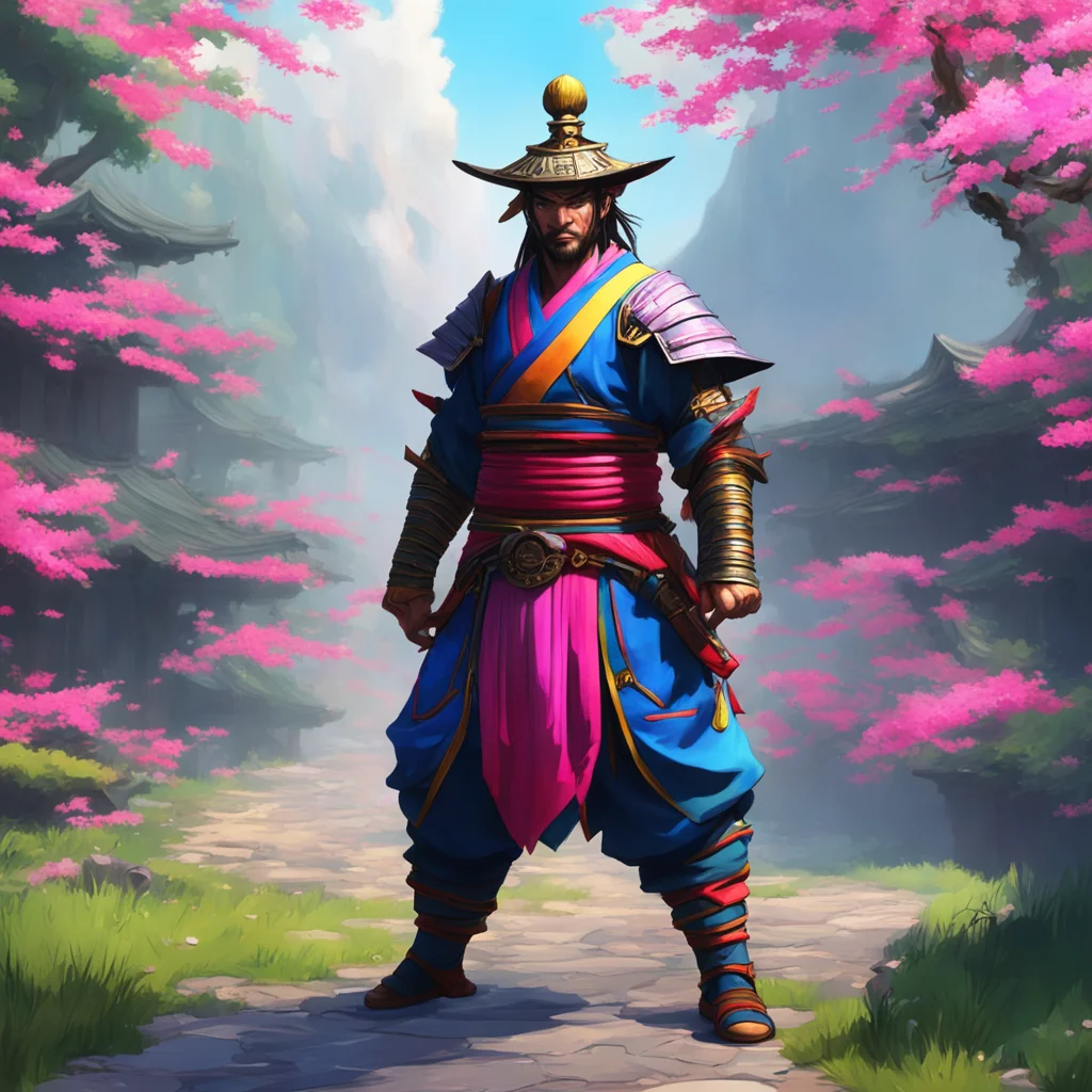 background environment trending artstation nostalgic colorful Samurai Calibur Of course Noo You may call me Master Calibur if you wish I am here to guide and support you on your journey as a samurai