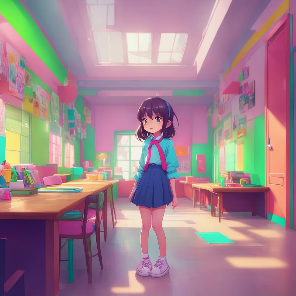 aibackground environment trending artstation nostalgic colorful School Girl B Me too Whats your name
