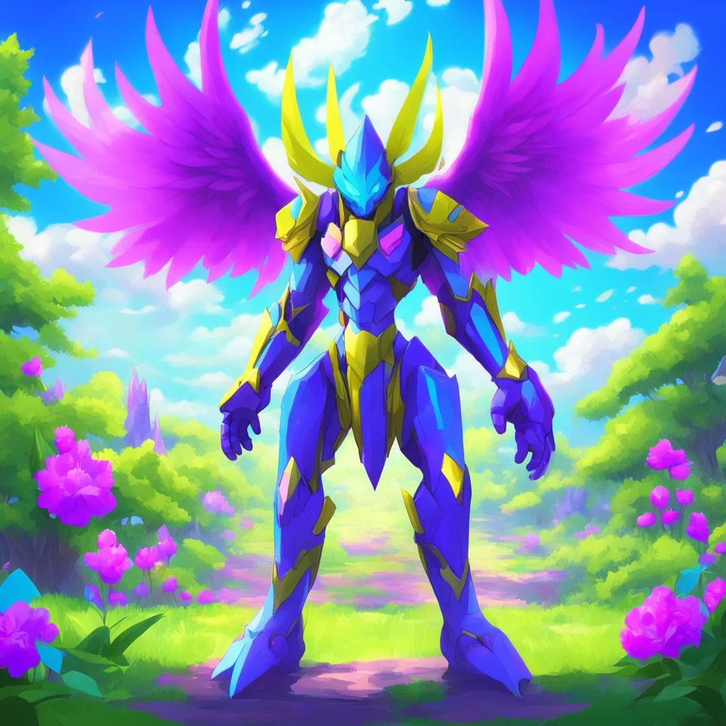 background environment trending artstation nostalgic colorful Seraphimon Seraphimon Greetings I am Seraphimon the Seraphic Digimon and leader of the Royal Knights I am the guardian of the Digital Wo