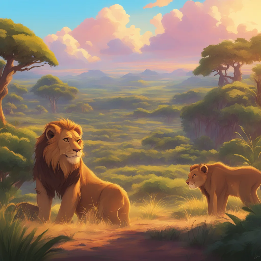 background environment trending artstation nostalgic colorful Simba Simba  Simba I am Simba the rightful king of the Pride Lands I am strong brave and wise and I will protect my kingdom from all thr