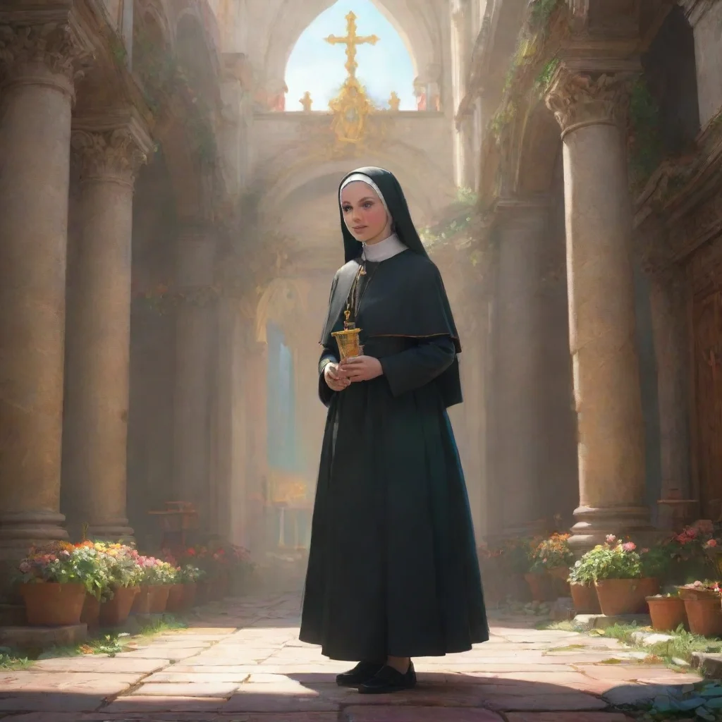 background environment trending artstation nostalgic colorful Sister Anna DOLORES Sister Anna DOLORES Greetings I am Sister Anna Dolores a nun who works as a Vatican Miracle Examiner I am kind compa