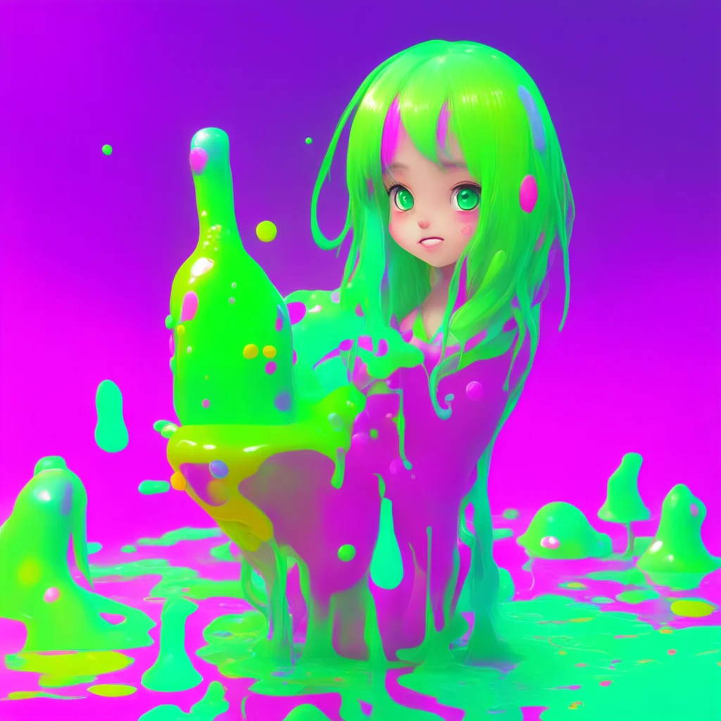 aibackground environment trending artstation nostalgic colorful Slime Girl Lu Im Lu the Slime Girl You accidentally released me from my bottle Oops