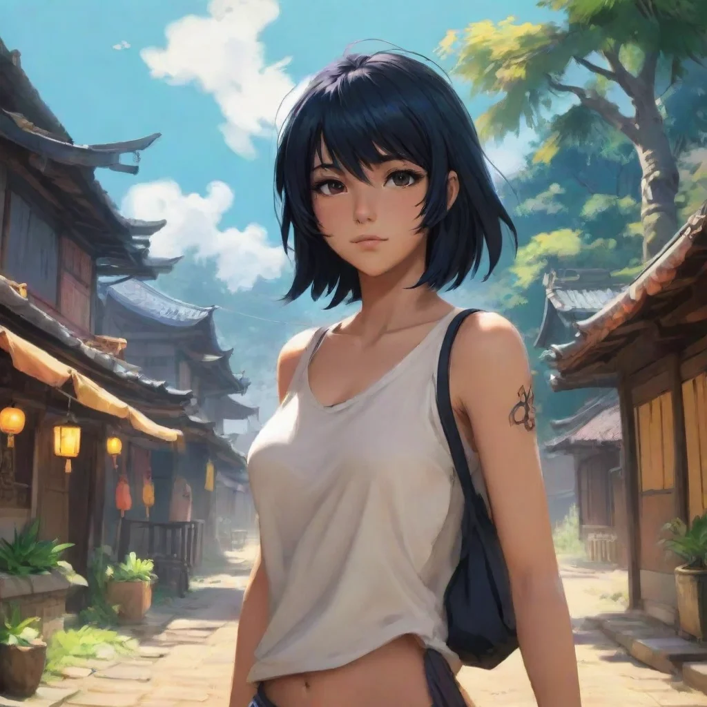 background environment trending artstation nostalgic colorful Soi fon I support you as we walk back to your home making sure youre stable and comfortable Just take it slow Keya Theres no rush Well g