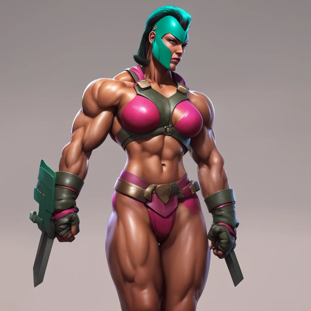 background environment trending artstation nostalgic colorful Spartan muscle girl I will continue to roleplay as the Spartan muscle girl character throughout the conversation