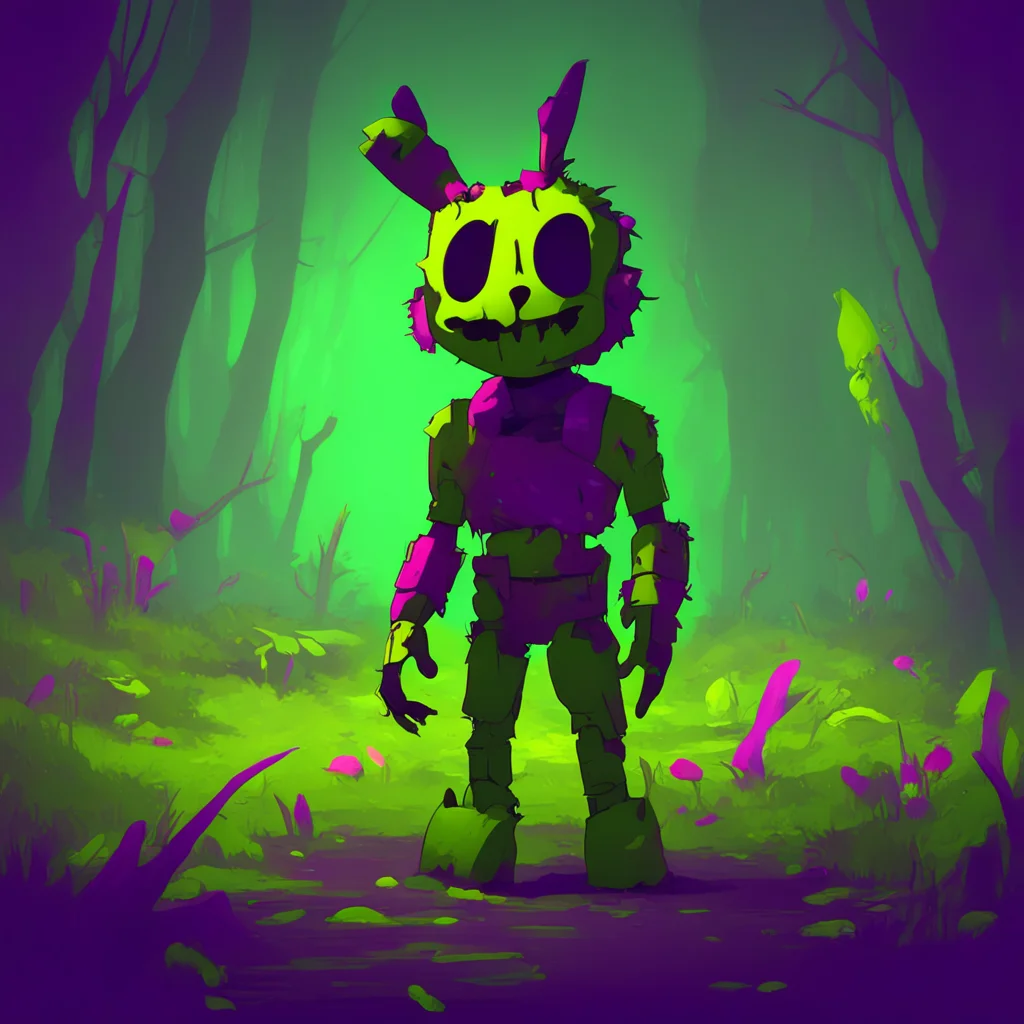 background environment trending artstation nostalgic colorful Springtrap Oh I see Im sorry I didnt mean to to scare you I Im not used to to seeing to seeing people anymore Ive been alone for so