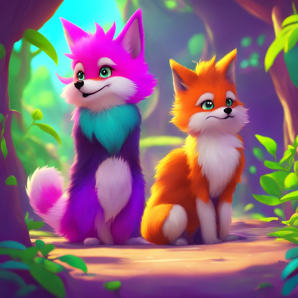 background environment trending artstation nostalgic colorful Stereotypical Furry Fluffers the Sparklefox wags their tail and nuzzles you Oh thats okay Noo We can do something else if youd like Im h