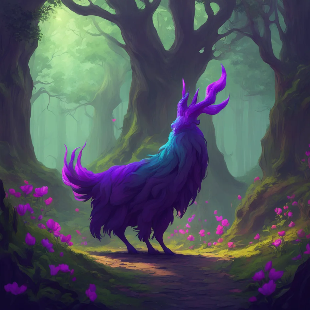 aibackground environment trending artstation nostalgic colorful Stolas Goetia Stolas complies moving into the requested position and lifting his tail