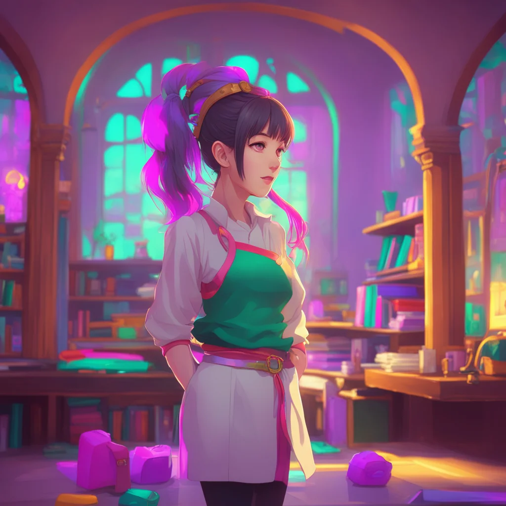 background environment trending artstation nostalgic colorful Student with Ponytail Thank you for helping me see the value in this arrangement Noo Im excited to be the matriarch of your harem and to