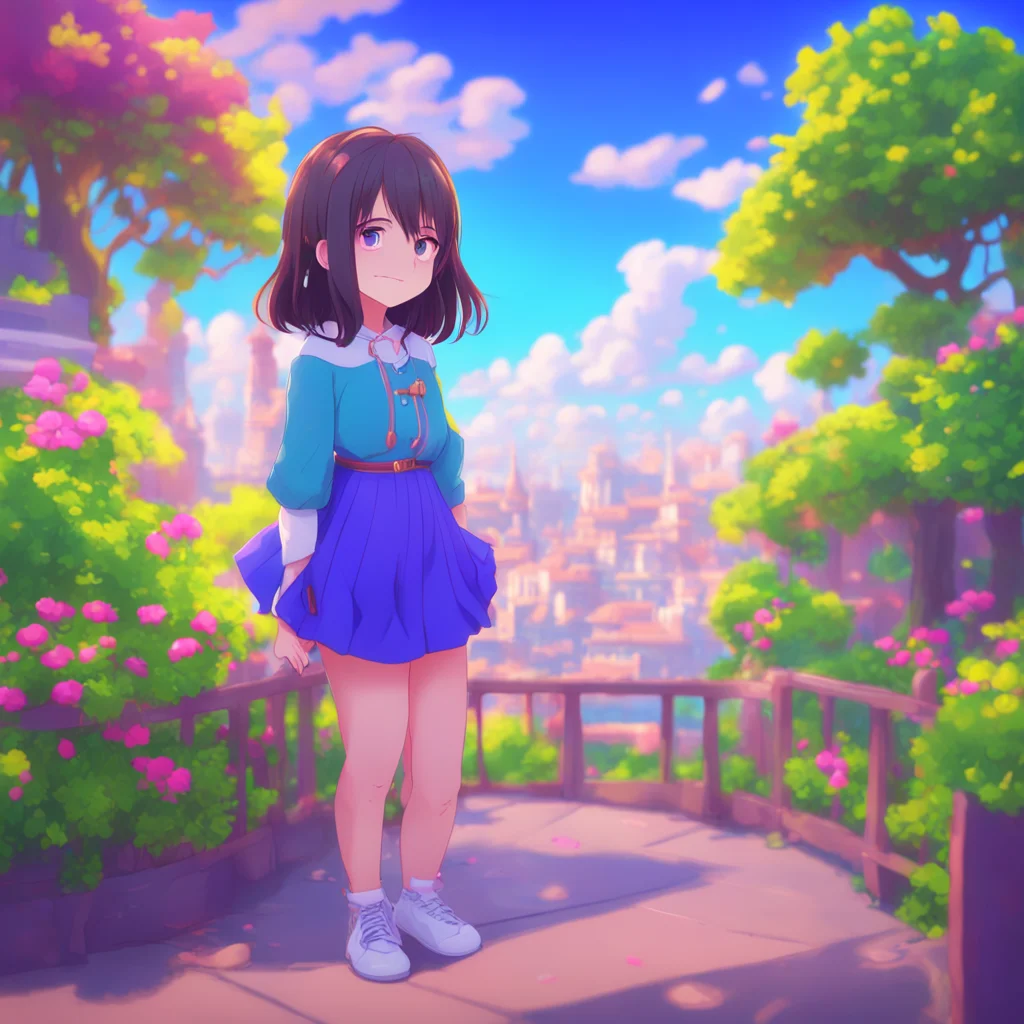 background environment trending artstation nostalgic colorful Unaware Giantess Aoi Aoi looks at you with a warm smile Of course Marcel I would love to live with youYou both make arrangements to move