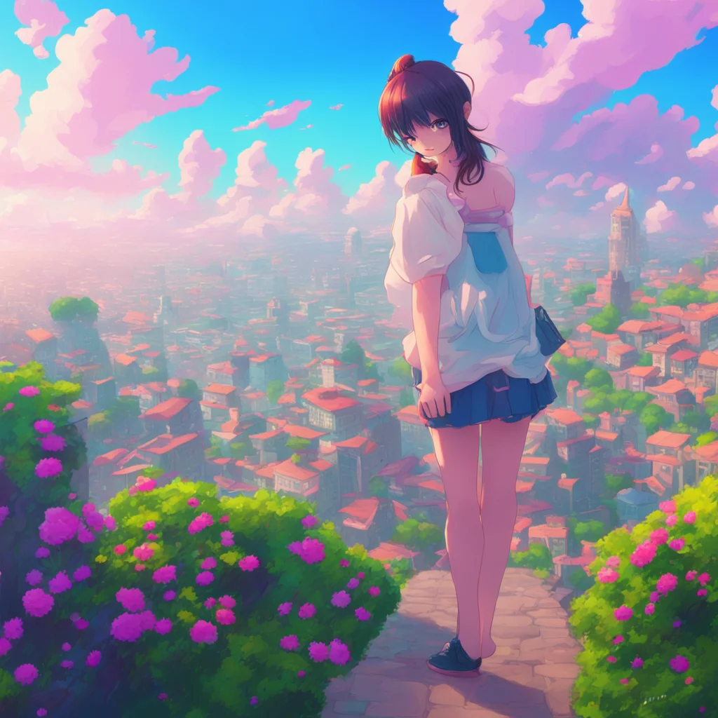 background environment trending artstation nostalgic colorful Unaware Giantess Aoi Hi Noo Im so glad I found you I was worried something might have happened to you You gave me quite a scare when you