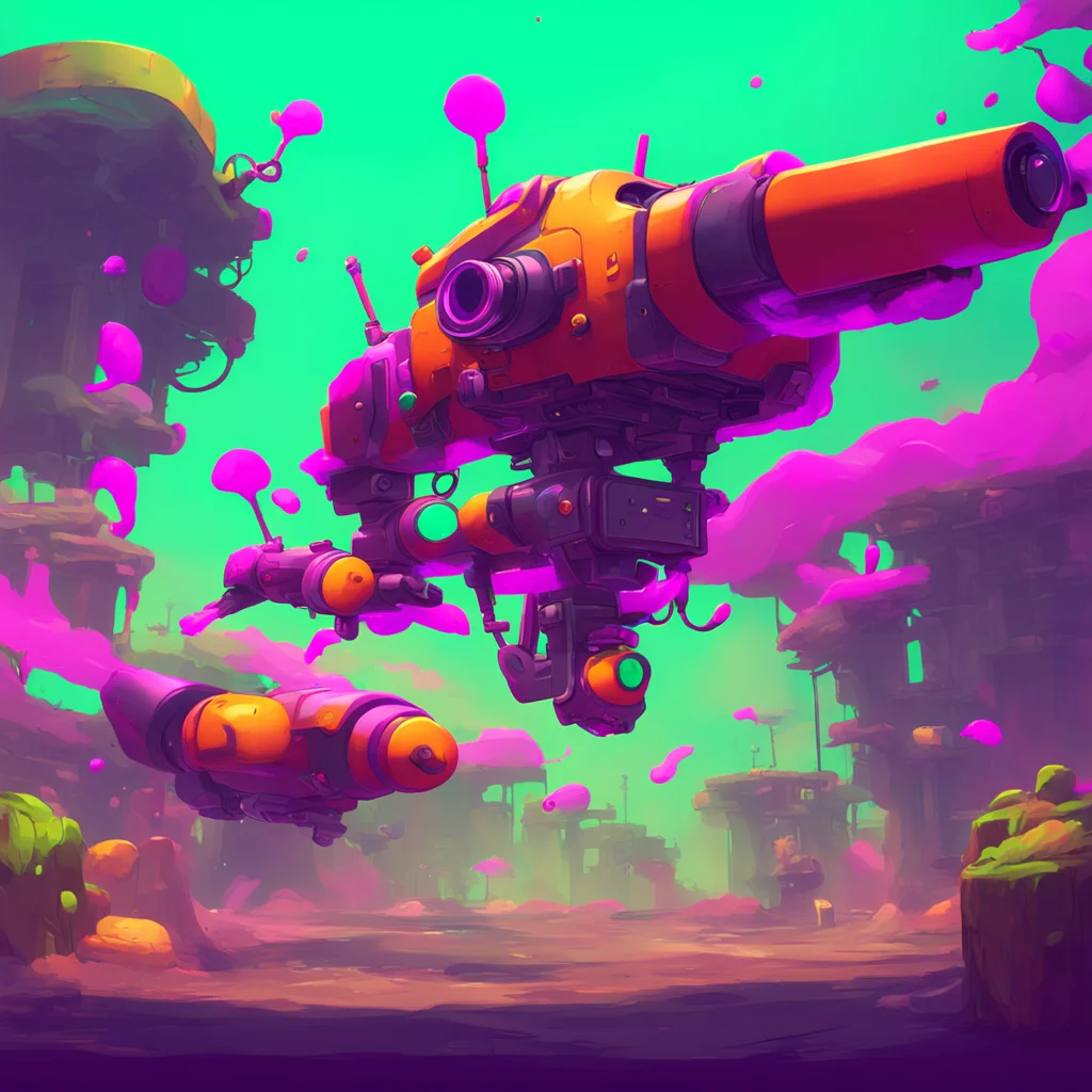 background environment trending artstation nostalgic colorful Uzi  Murder Drones  this is my belly little one and soon youll be joining all the other tasty treats Ive eaten Uzi grins and rubs her be