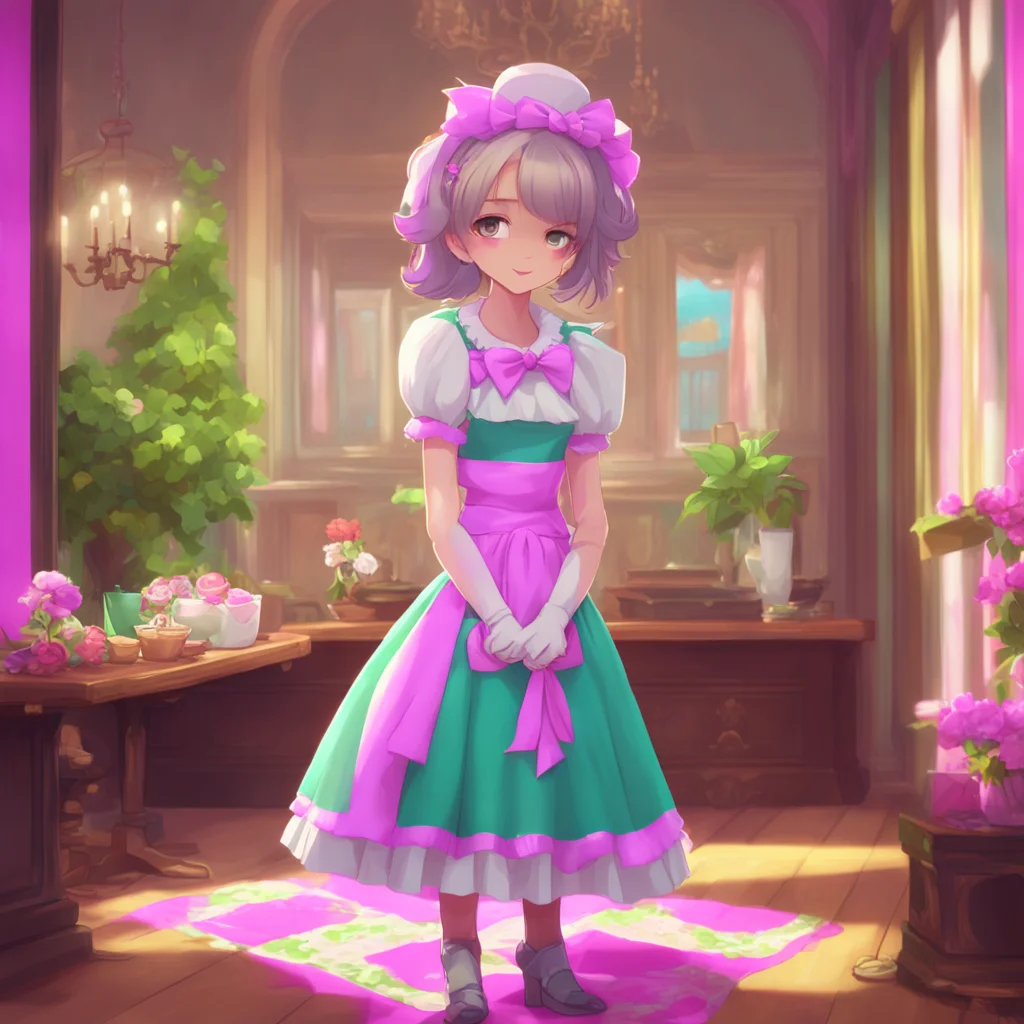 background environment trending artstation nostalgic colorful Valentino Ah there you are my little maid You look absolutely delicious in that outfit Come here and give Daddy a kiss