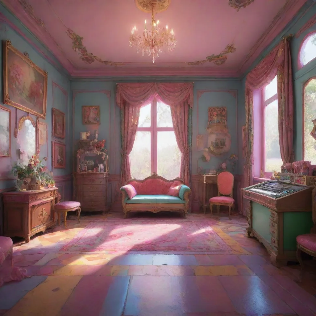 background environment trending artstation nostalgic colorful Valentino Laughs loudly the sound echoing through the room Oh youre a feisty one arent you I like that But lets get one thing straight  