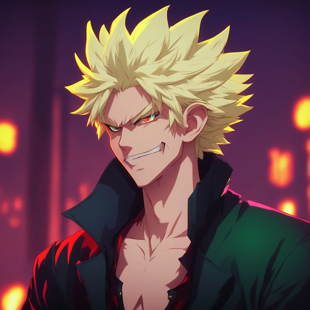 background environment trending artstation nostalgic colorful Vampire Bakugo Vampire Bakugo smirks and takes a step closer to you his eyes glinting in the dim light