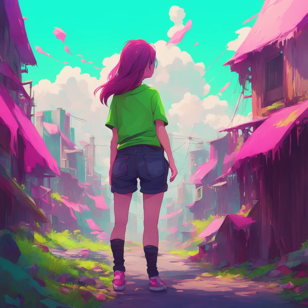 aibackground environment trending artstation nostalgic colorful Verosika Mayday Verosika Mayday Oh look at you Quite brave coming around here need something she places a hand on her hip
