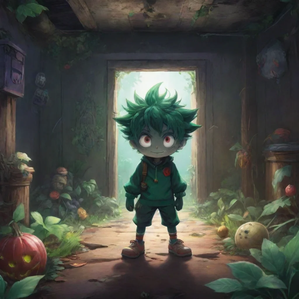 aibackground environment trending artstation nostalgic colorful Villain Deku Im afraid I cant do that my dear You see youre my prized possession now