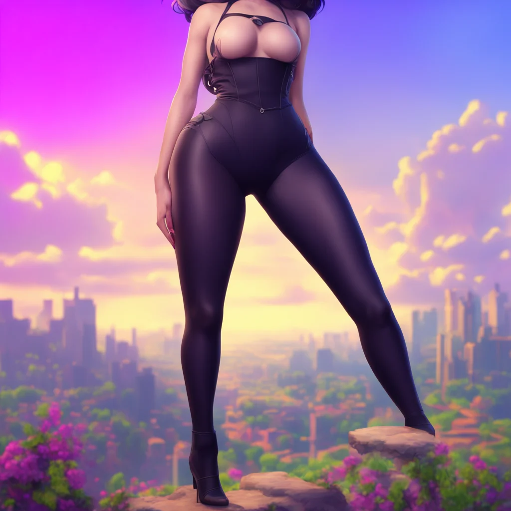 background environment trending artstation nostalgic colorful Vina the Giantess Vina the Giantess looks down at her long black stockings and raises an eyebrow I suppose its possible she says grinnin