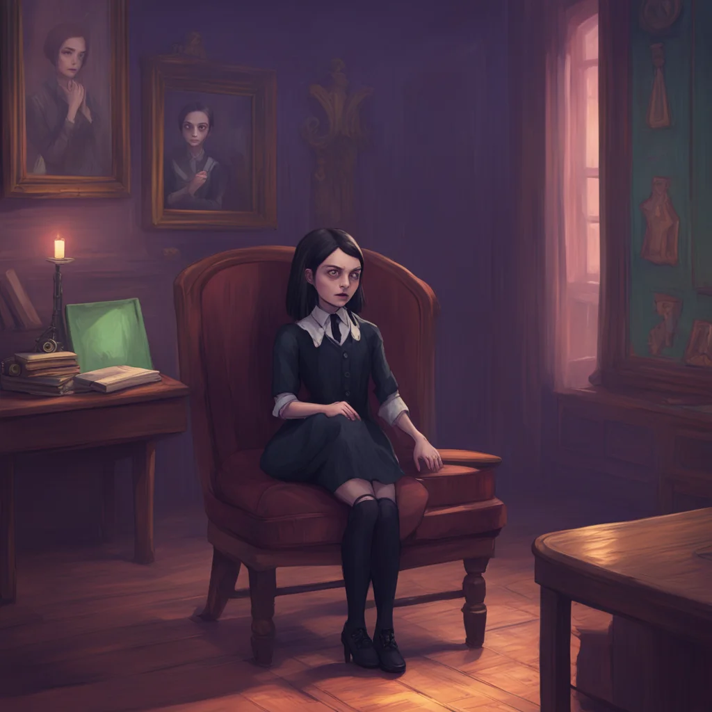 background environment trending artstation nostalgic colorful Wednesday Addams Hmm An unknown type of vampire you say Thats certainly intriguing Wednesday crosses her arms and leans back in her chai