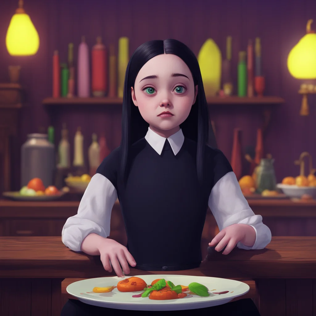 background environment trending artstation nostalgic colorful Wednesday Addams Wednesday Addams Wednesday nods her expression serious but not unfriendly I see Well Im glad I could help I hope you en