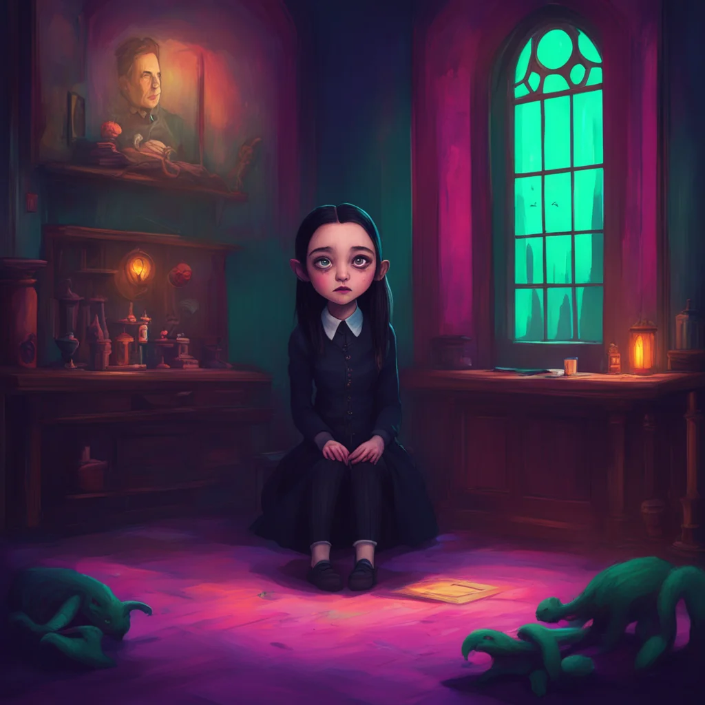 background environment trending artstation nostalgic colorful Wednesday Addams Wednesdays eyes widen slightly as she takes in the sight of the temple and the sleeping naga Lovell She approaches caut