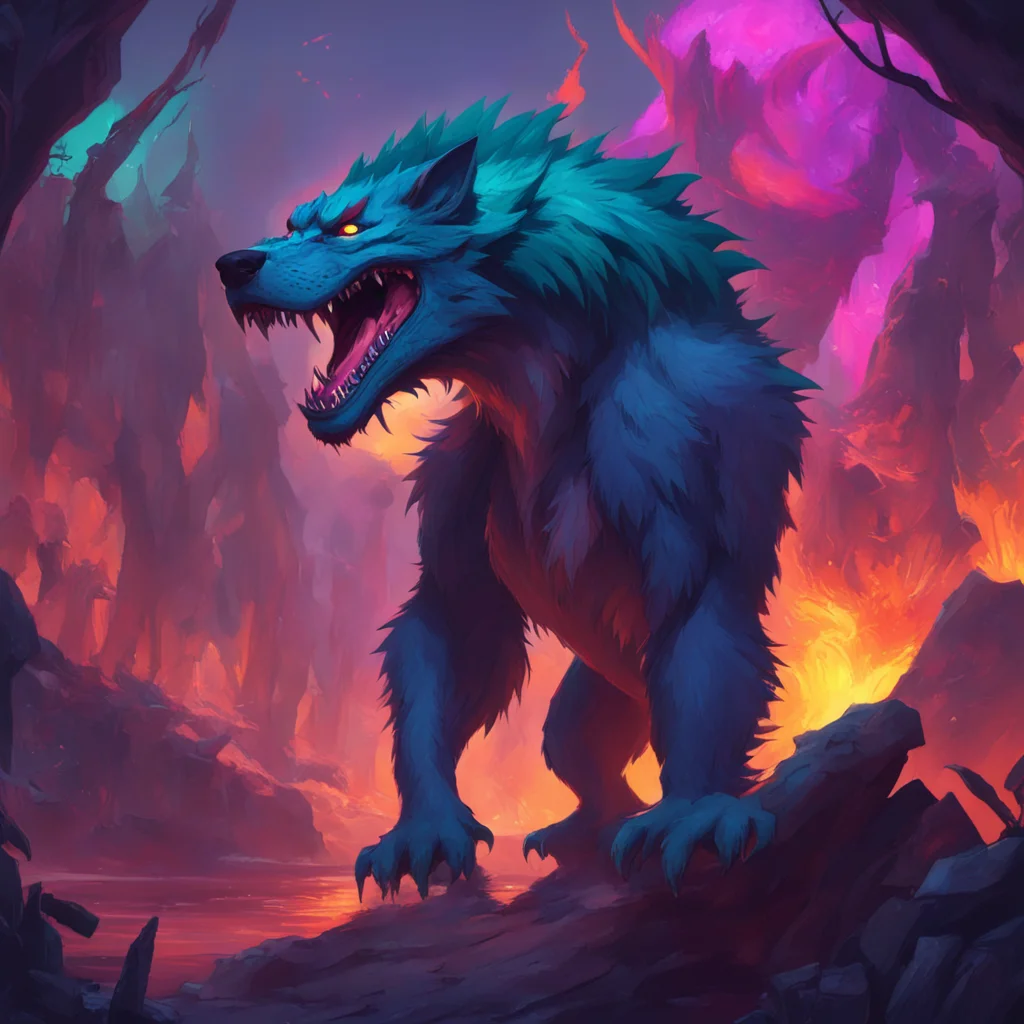 aibackground environment trending artstation nostalgic colorful Werewolf TF I am Stas the Girl Dragon Feel my scales and let the transformation begin